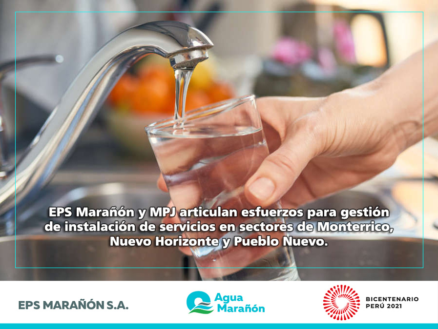 EPS Marañón brindará facilidades a pobladores de tres sectores para la instalación de servicios