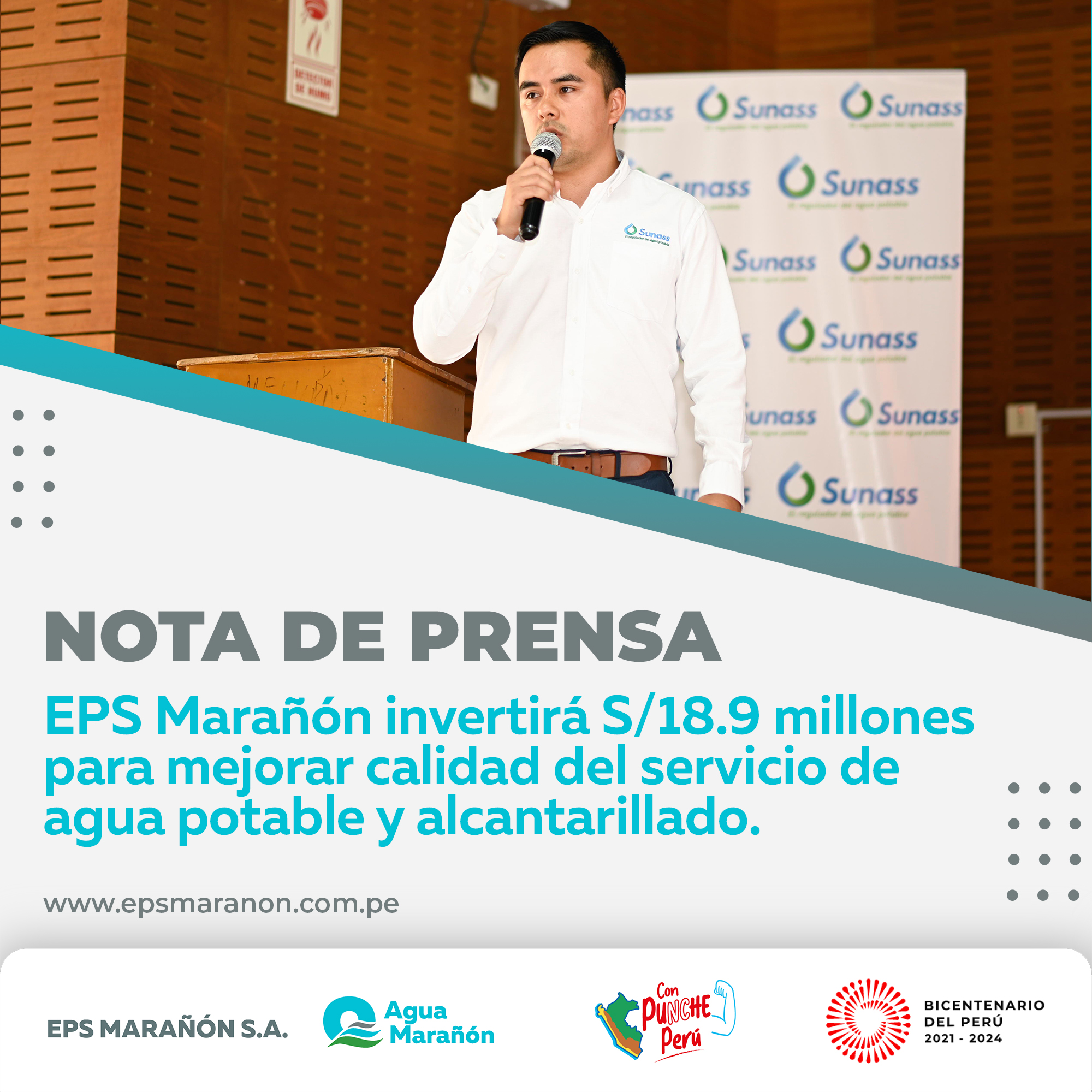 𝗘𝗣𝗦 𝗠𝗔𝗥𝗔𝗡̃𝗢́𝗡 𝗜𝗡𝗩𝗘𝗥𝗧𝗜𝗥𝗔́ 𝗦/𝟭𝟴.𝟵 𝗠𝗜𝗟𝗟𝗢𝗡𝗘𝗦 𝗣𝗔𝗥𝗔 𝗠𝗘𝗝𝗢𝗥𝗔𝗥 𝗖𝗔𝗟𝗜𝗗𝗔𝗗 𝗗𝗘𝗟 𝗦𝗘𝗥𝗩𝗜𝗖𝗜𝗢 𝗗𝗘 𝗔𝗚𝗨𝗔 𝗣𝗢𝗧𝗔𝗕𝗟𝗘 𝗬 𝗔𝗟𝗖𝗔𝗡𝗧𝗔𝗥𝗜𝗟𝗟𝗔𝗗𝗢.